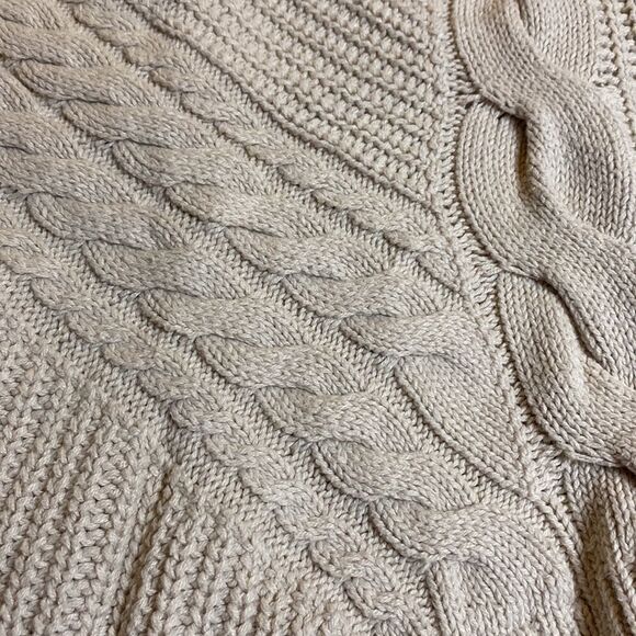 A.N.A Cable Knit Lattice Fisherman Sweater - Picture 4 of 9